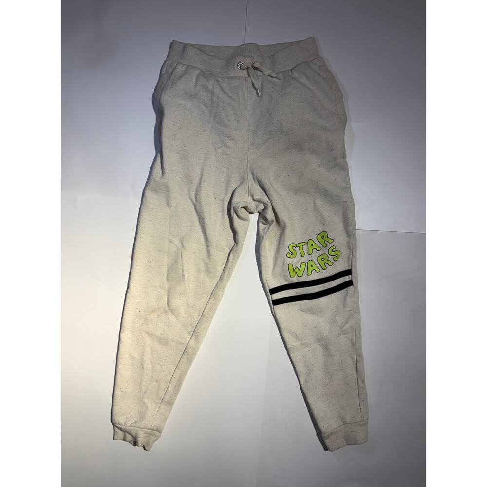 Star Wars Youth XL Oatmeal Speckled Fleece Jogger Sweatpantss